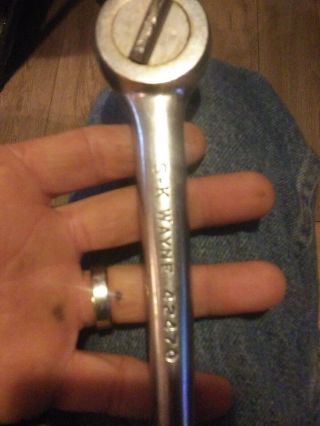 Vintage S - K Wayne Tools 1/2 " Drive Ratchet Socket Wrench 42470 Made In Usa,