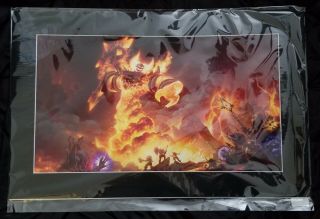 The Firelord Fine Art Print Wow Blizzard Sdcc 2019 (214 Of 300)