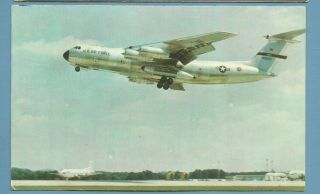 U.  S.  Air Force Jet Transport/ Fanjet Airlifter/ Chrome Postcard