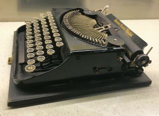 Vintage 1930s Black REMIE SCOUT MODEL Portable Typewriter Unrestored 3