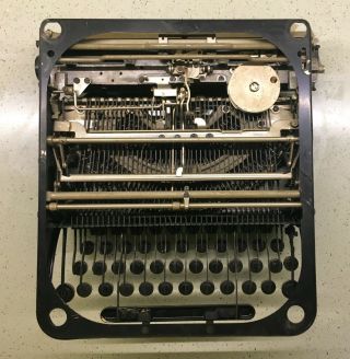 Vintage 1930s Black REMIE SCOUT MODEL Portable Typewriter Unrestored 7