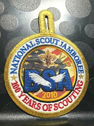 Bsa 2010 National Scout Jamboree " Vip " 100 Years Of Scouting Patch