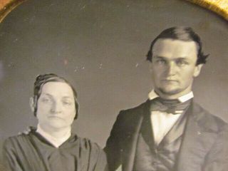 victorian woman & young man 1/4 plate daguerreotype photograph 2