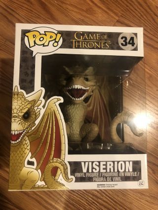 Game Of Thrones Got Viserion Dragon 6” Funko Vinyl Pop