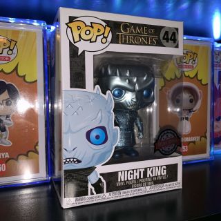 Funko Pop Game Of Thrones At&t Exclusive Metallic Night King 44 W/ Protector