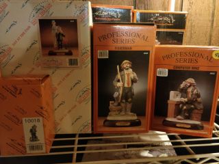 Emmett Kelly Jr Figurines.  25 total figurines,  15 of which are limited edition. 4