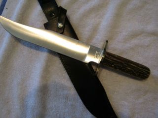 Bowie Knife.  Parker Edwards Randal Gilbreath Benchmade.  Stag.  1970s - 80s