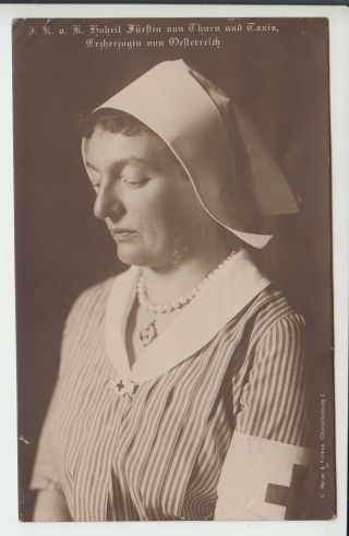 Pss Margareta Of Thurn And Taxis,  Née Archdss Of Austria As Red Cross Nurse
