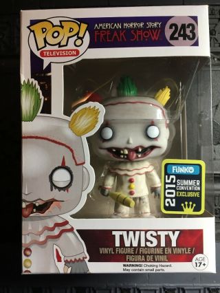 Funko Pop Tv: American Horror Story Season 4 Twisty The Clown 243 With Case