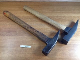 Old Chisel Hammer Vintage Japanese Forged Iron Tool Set 2 Genno 335mm Hp297