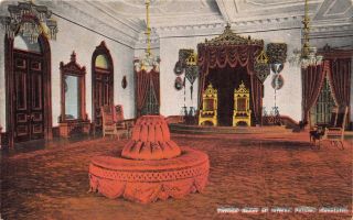 Postcard Throne Room Former Palace Honolulu Hawaiian Islands,  Hawaii 114821