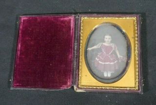 1/4 Plate TINTED Daguerreotype of a Young Girl WILLIAMSON BROS Brooklyn York 2