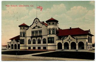 High School Watsonville California Vintage Postcard 1908 Germany