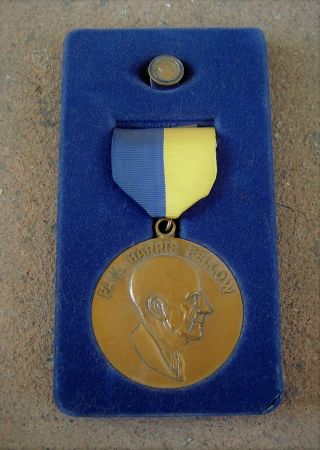 Paul Harris Fellow Rotary International Medal And Lapel Pin Set,  No Box