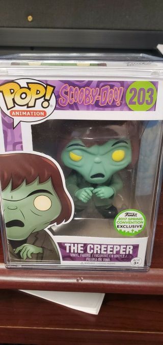 Funko Pop The Creeper 203 2017 Eccc Spring Convention Scooby Doo W/protector