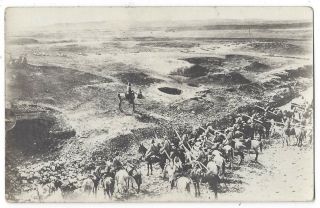Ww1 Ottoman Cavalry At Beersheba 1917,  Rp Postcard