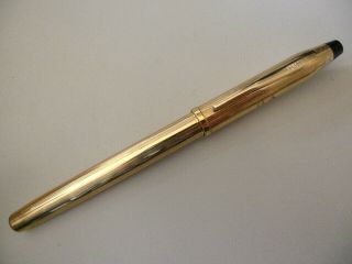 Cross Century Ii 18k Gold Nib 10k Rolled Body Fountain Pen