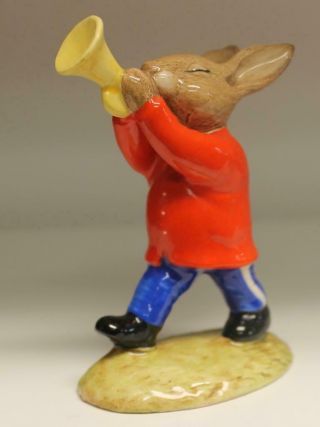 Royal Doulton Trumpeter Bunnykins From The Oompah Band Db24 3 1/2 " Tall