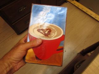 Houston Llew Spiritiles Molten Glass On Copper 189 Strong Brew/coffee Art