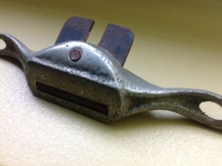 Vintage Miniature Plane Draw Knife Spoke Shave / Tool / Bronze 3 5