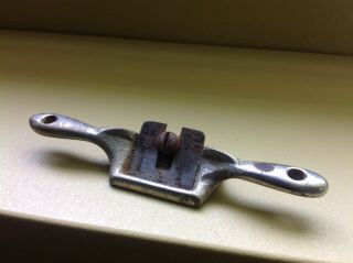 Vintage Miniature Plane Draw Knife Spoke Shave / Tool / Bronze 2