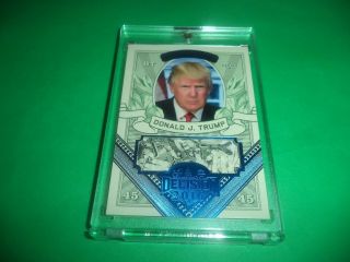 Decision 2016 Series 2 Donald Trump Blue Foil Money Card Mo39
