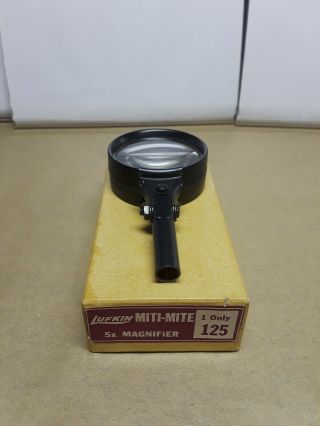 Vintage Lufkin Miti - Mite No.  125 Hand Magnifier,  5x Power Lens,