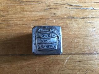 Antique Presidential Candidate John Bidwell And Cranfill Diecast Stamp