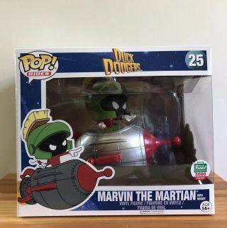 Funko Pop Rides Marvin The Martian With Rocket From Duck Dodgers Funko Shop Ex