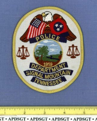 Signal Mountain Tennessee Sheriff Police Patch Full Embroidery