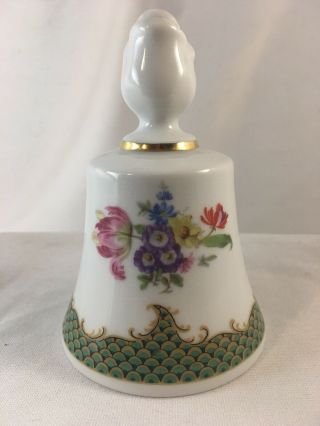 Vintage Bareuther Waldsassen Germany Floral Bell
