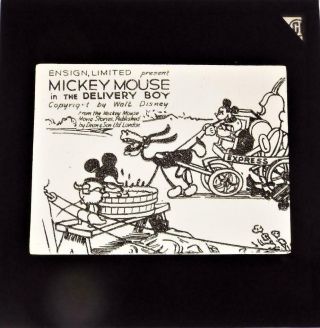 Mickey Mouse in The Delivery Boy Box Set of 8 Walt Disney Magic Lantern Slides 2
