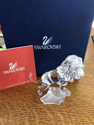 Swarovski Crystal Figurine 269377 Ln Box Lion