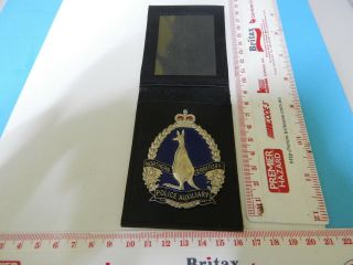 Nt Police Auxilliary Officer Id Wallet & Badge & Rare
