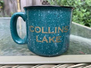 Collins Lake Ceramic Coffee Mug Tea Cup Green