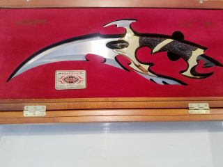 Gil Hibben Eye Of Drakonus Knife Gh2026 Limited Gold Edition Display 2003 Signed