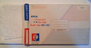 1964 - 65 NY World ' s Fair Official Souvenir Plastic Table Cloth (box) 4