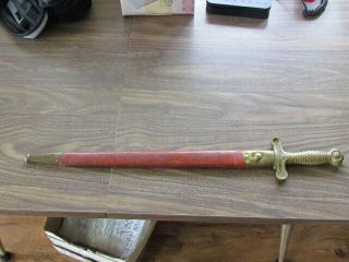 1870 Us Navy & Fraternal Sword & Scabbard By The Ames Mfg.  Company