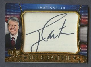 2016 Decision Gold Foil Jimmy Carter Signed Cut Auto Autograph