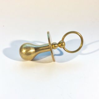 Vintage Penco Solid Brass Toilet Cistern Curtain Lamp Pacifier Pull Handle