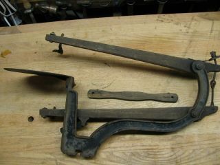 Antique Millers Falls treadle scroll saw lathe parts 2