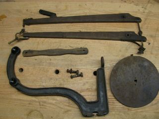 Antique Millers Falls treadle scroll saw lathe parts 6