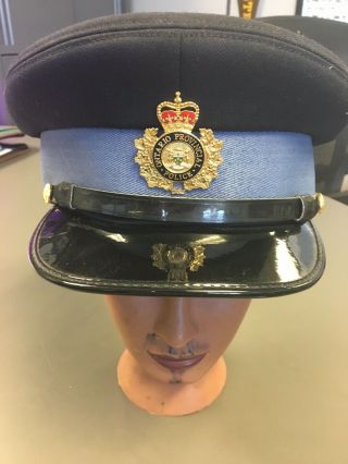 Obsolete Ontario Provincial Police Opp Uniform Hat & Cap Badge
