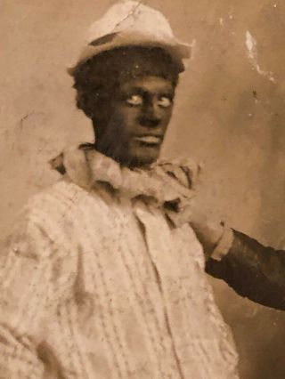 RARE RPPC POSTCARD BLACK FACE /WHITE FACE ACTORS EARLY 1900s 2