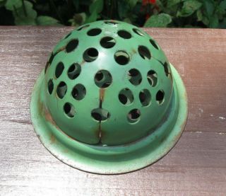 Rare Vintage Green Dome Flower Frog - Estate Item