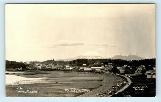 Sitka,  Ak - Gorgeous Early 1900s Wide Photo Rppc By Winter & Pond - Town View