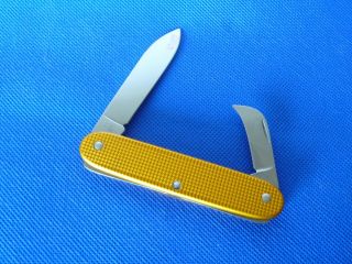 Victorinox Alox Yellow Orange Old Cross Pruner Swiss army knife 1 Layer 1986 2