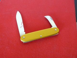 Victorinox Alox Yellow Orange Old Cross Pruner Swiss army knife 1 Layer Bugnard 6