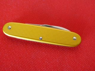 Victorinox Alox Yellow Orange Old Cross Pruner Swiss army knife 1 Layer Bugnard 7