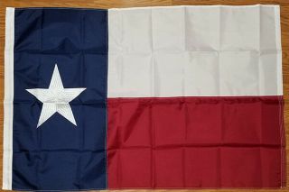 3x5 Texas State Flag Embroidered Flag Pole Sleeve Banner Pocket Fast Us